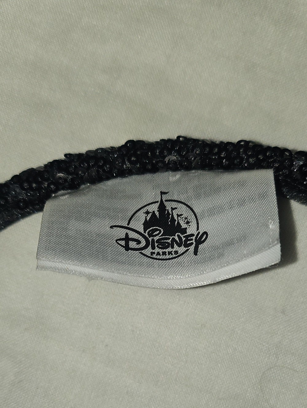 Disney Mickey Ear Headband with  Sequin ear & Rainbow Satin Bow - Picture 3 of 3